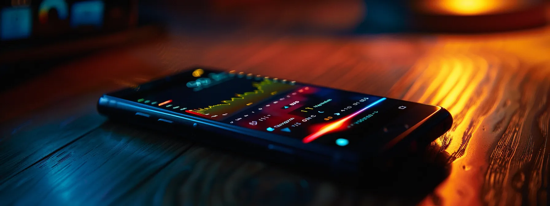 a dynamic, close-up shot of a sleek smartphone screen displaying vibrant stock movement alerts in real-time, illuminated by a soft glow that highlights the urgency of immediate financial updates.
